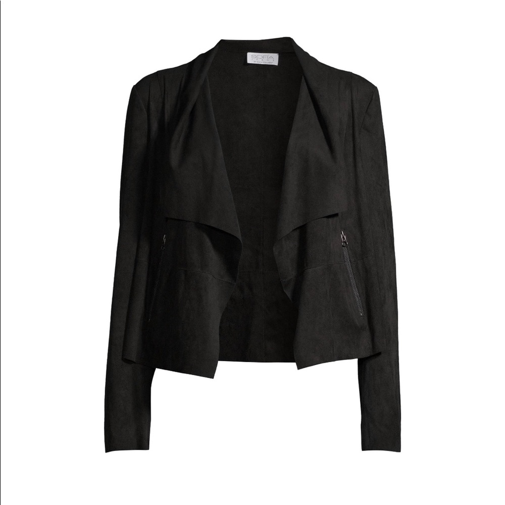 Moto jacket Faux Suede NWT MEDIUM